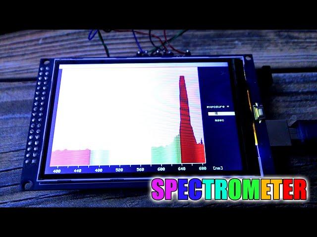 Spectrometer - Digital With Arduino + Camera and TFT Display