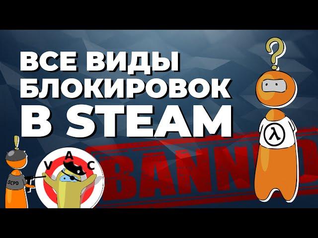 За что банят в Steam? Все виды блокировок и банов в стиме