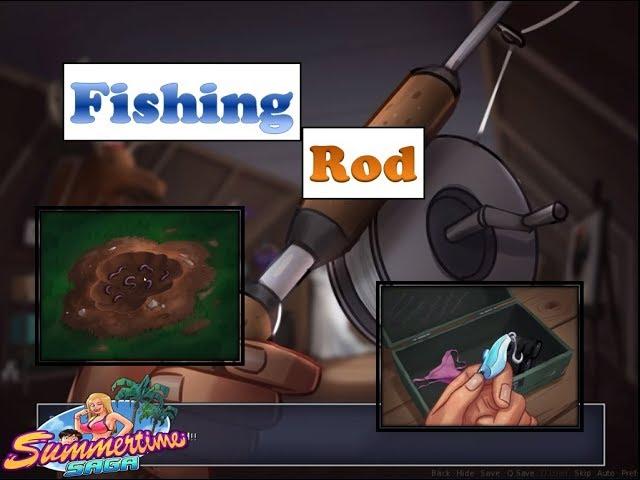 Summertime Saga Fishing Rod | How to find Fishing Rod and Baits | Rods and Baits