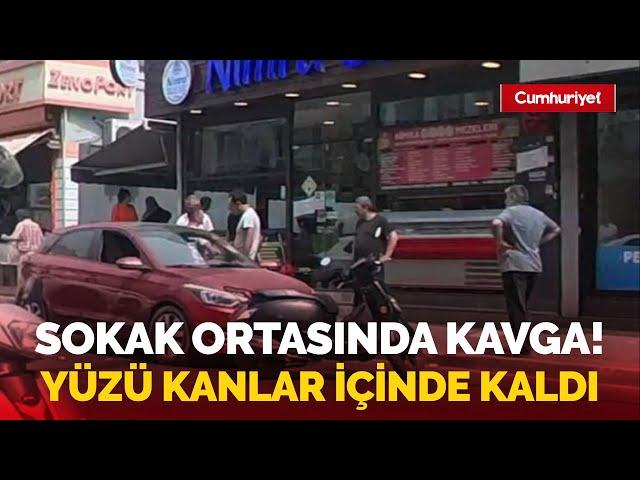 Sokak ortasında kavga! "Ağabey vurma" dese de işe yaramadı