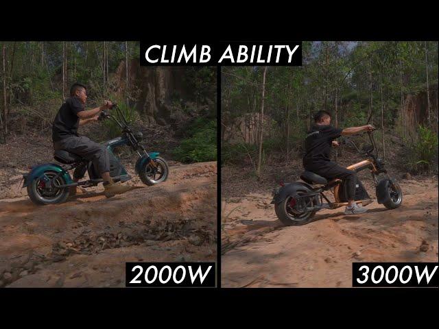 Linkseride M8 Fat Tire Scooter Electric Motorcycle 2000w 3000w Motor All Terrain Testing