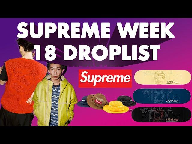 SUPREME WEEK 18 DROPLIST