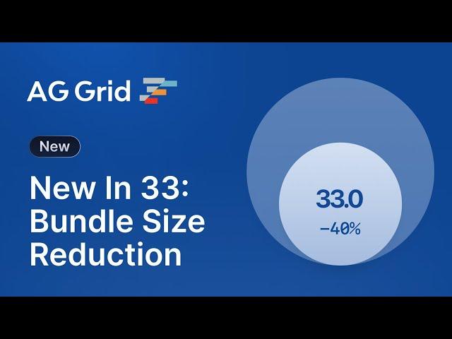 Whats New In AG Grid 33