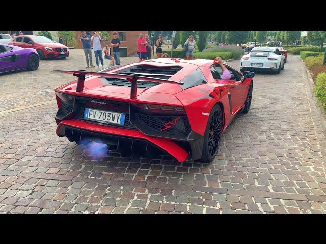 Lamborghini Aventador SV Straight Piped Revving *LOUD*