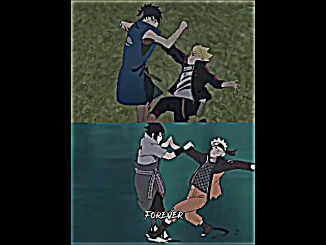 Two super fights of the same | Boruto vs Kawaki and Naruto vs Sasuke