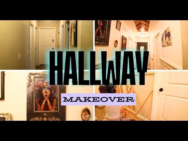 Brightening Up the Gloom: Upstairs Hallway Remodel | Hallway Gallery Wall Makeover