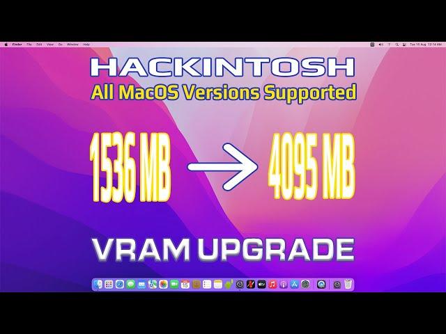 Hackintosh Vram Upgrade from 1.5 GB to 4gb