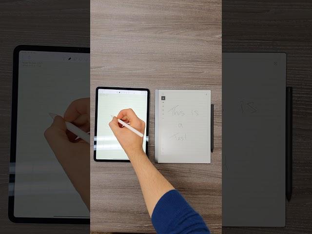 iPad Pro vs Remarkable 2 writing test