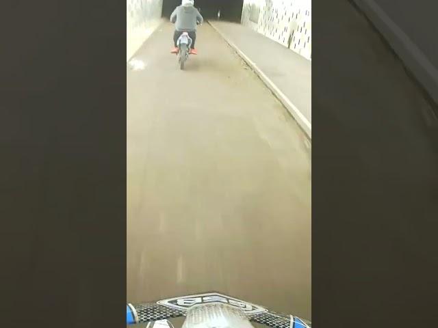M2R RF140 Sound Check In A Tunnel #m2r #yx140 #pitbike  #funbikes #sound #exhaustsound  #soundcheck