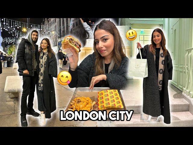 COME HARRODS & PRADA CAFE WITH US IN LONDON CITY  FAMOUS QATAR BURGER SPOT!!