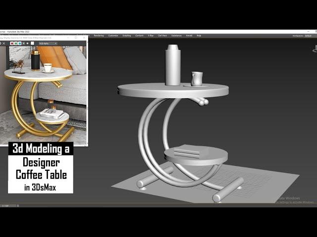 3D Modeling In 3dsMax I How To Model Designer Coffee Table in 3dsmax.