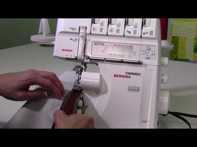 Bernina 1300MDC 42 Serging a Zipper