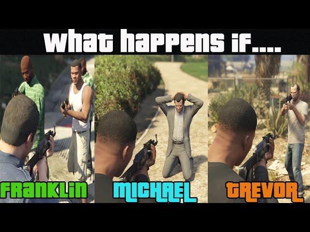 What Happens if You rob Michael, Trevor or Franklin in GTA 5? (Secret event)