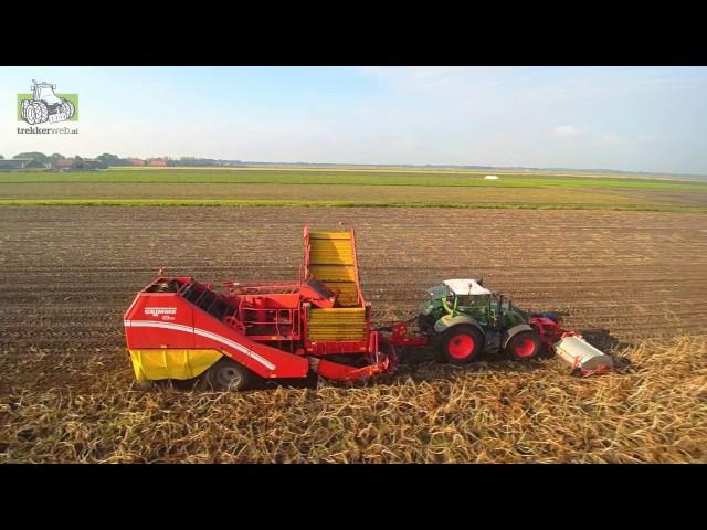 Grimme SE 260- Kloppenburg KFK 275 R frontloofklapper Fendt 718 Vario S4 Trekkerweb