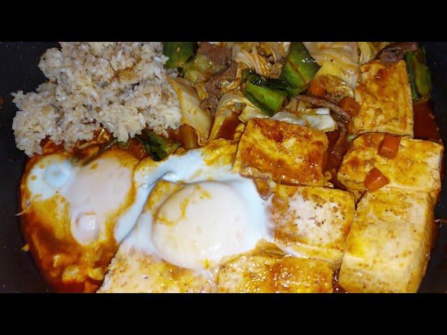 BEEF BIBIMBAP OVERLOAD with TOFU (Own Version)