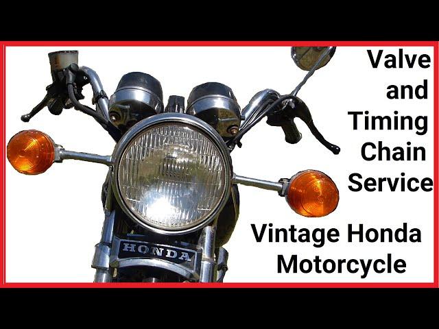 Honda Motorcycle Valve and Timing Chain Adjustment - CM400