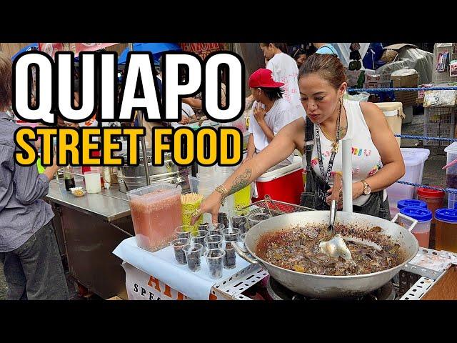 Philippines Street Food Tour at QUIAPO MANILA | The Best Filipino Street Food Market in Manila!