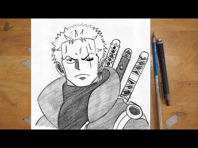 How to Draw Zoro | Step by Step Easy | Beginners Drawing