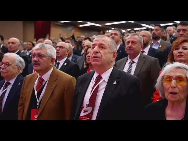 Zafer Partisi 2. Olağan Büyük Kongresi, Andımız okunarak başladı. | Ümit Özdağ - Zafer Partisi