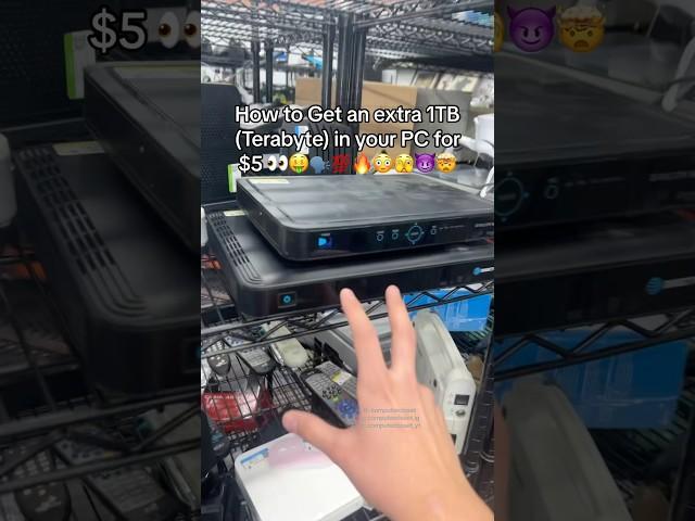 Storage doesn’t get much cheaper than this ️ #pc #computer #techtips #thrift
