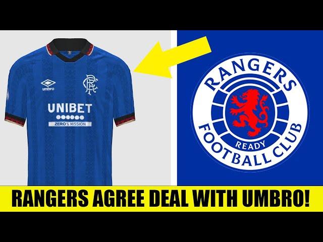  RANGERS AGREE DEAL WITH UMBRO! - DONE DEAL!