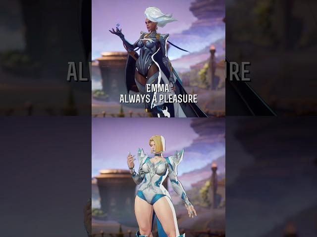 Emma Frost and Storm interaction - Marvel Rivals