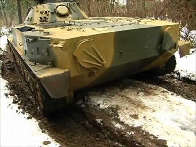 Тест-драйв Танк ПТ-76 плавающий.