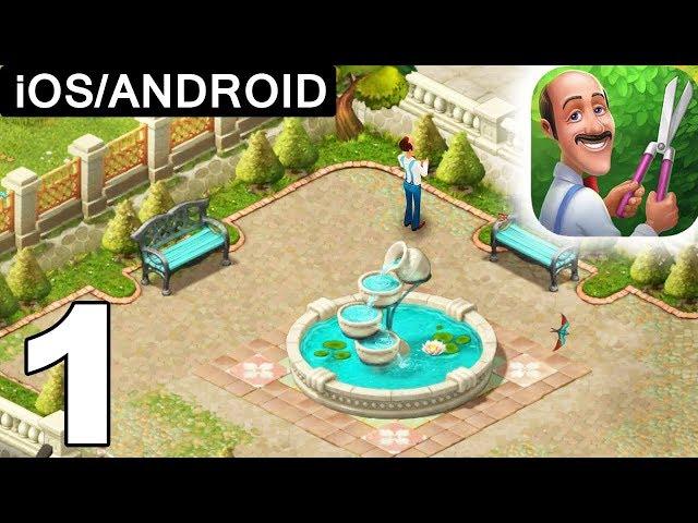 Gardenscapes - Walkthrough Level 1 - Restoring Garden - iOS Android