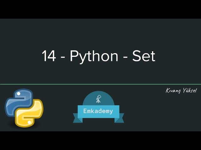 14 - Python - Set