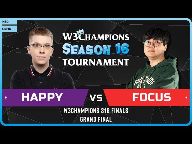 WC3 - [UD] Happy vs FoCuS [ORC] - GRAND FINAL - W3Champions S16 Finals