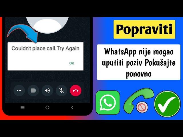 Kako popraviti WhatsApp Nije moguće uspostaviti poziv Pokušajte ponovno | @Dynamik.Solution