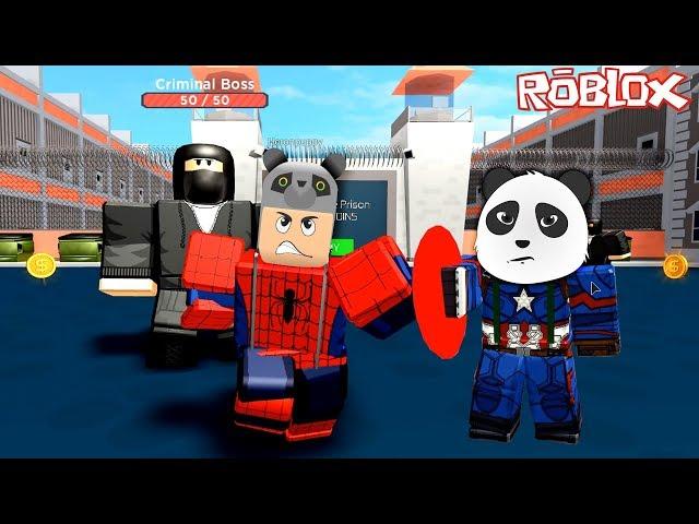 Panda ile Süper Kahraman Olup Kötü Adamları Durdurduk!! - Roblox Superhero Simulator