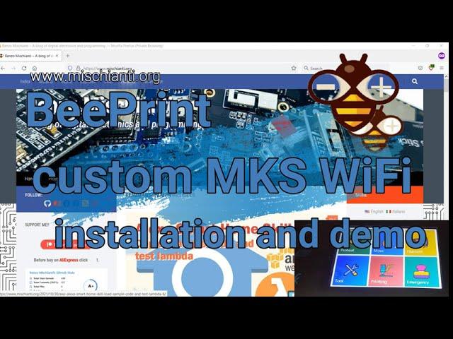 BeePrint Web UI on MKS WiFi with my FlyingBear Ghost 5 installation and demo