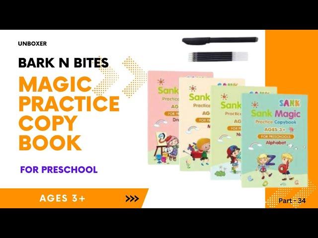 Bark n Bites | magic practice copybook | FOR KIDS | unboxer