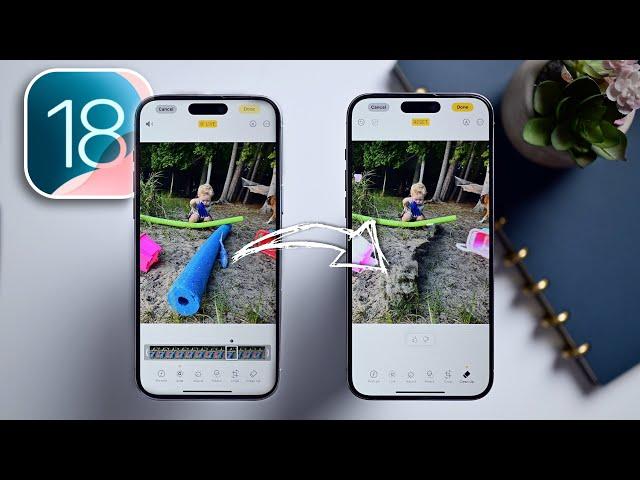 Remove Objects in Images with iOS 18 on iPhone! How to Use Clean Up Tool in Photos!