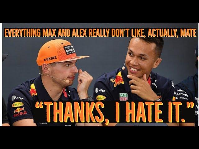 Everything Max and Alex Really Don't Like, Actually, Mate