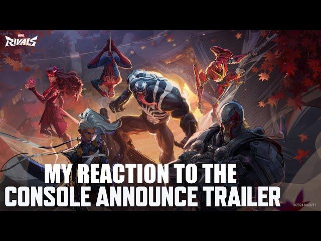Comixfan reacts to the Marvel Rivals Console Announce Trailer!