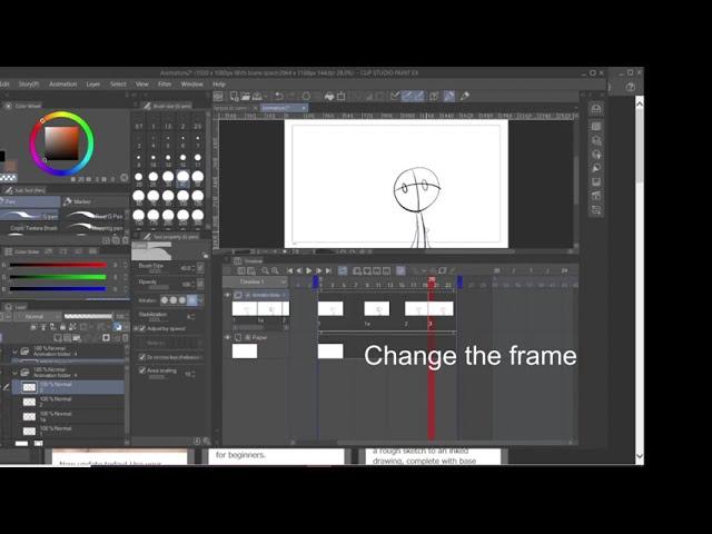 How to Copy and Edit an animation frame in Clip Studio Paint