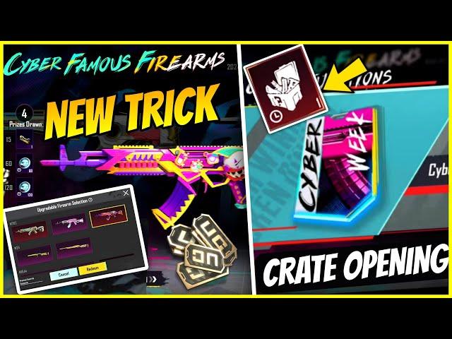 SECRET REWARDS | 100% Unlock Upgradable Gun | BGMI Cyber Firearms Crate Opening | Cyber Week Event