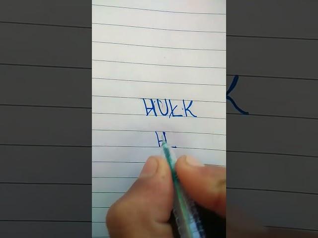 LOGO BY HULK#hulkbuster #hulk #popular #youtuber #art #video #shot #funny post #creative #hulk #art