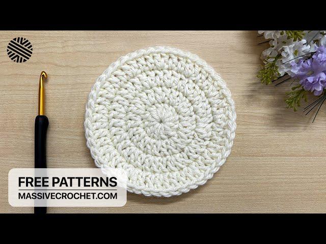  How to Crochet a PERFECT Circle Without Seam!  QUICK & EASY Crochet for Beginners