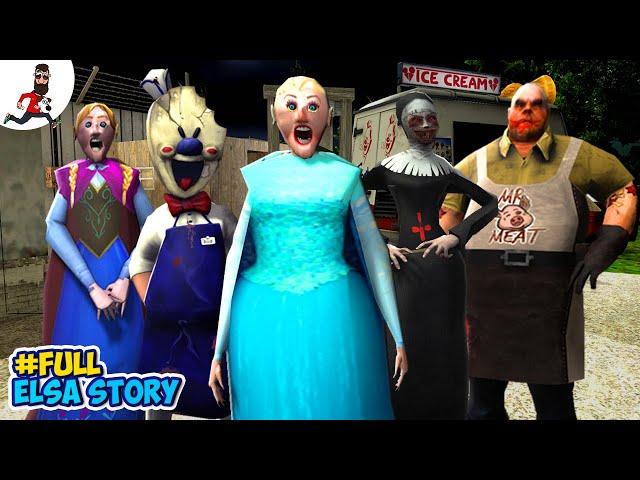 Full Story of Granny Elsa and Ice ScreamFunny Animation Horror Cartoon