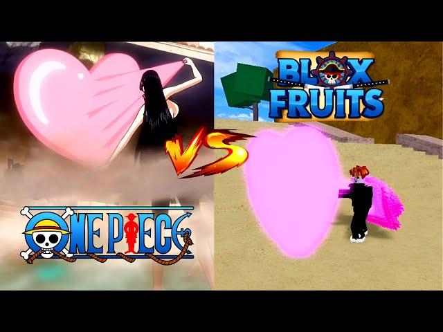 Blox Fruit Vs One Piece Love Fruit (Mero Mero No Mi) All Skills