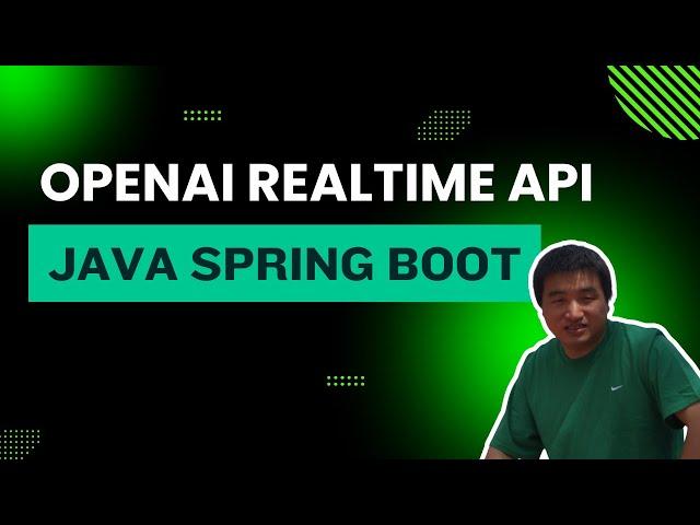 Integrating OpenAI realtime API with Java Spring Boot - Demo code available on Github