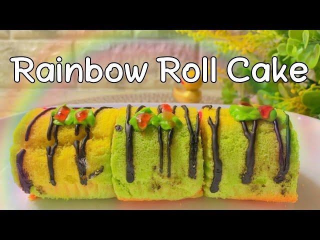 Rainbow Roll Cake