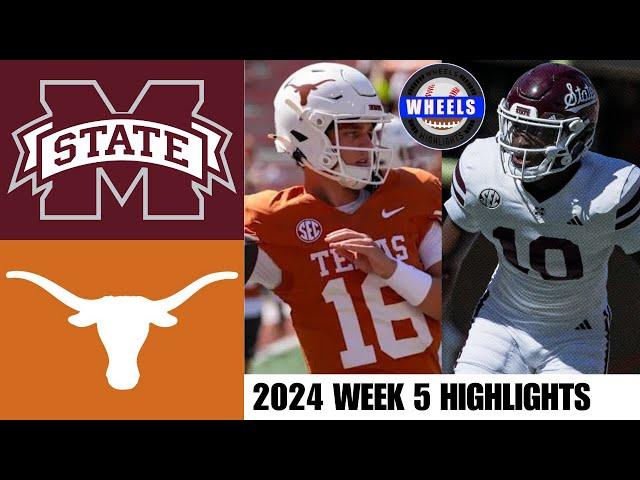 #1 Texas vs Mississippi State | Full Game Highlights | 2024 College Football Highlights