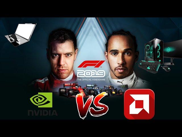 F1-2019 Laptop vs PC | Nvidia 940MX and Radeon RX 580 #Benchmark #Test