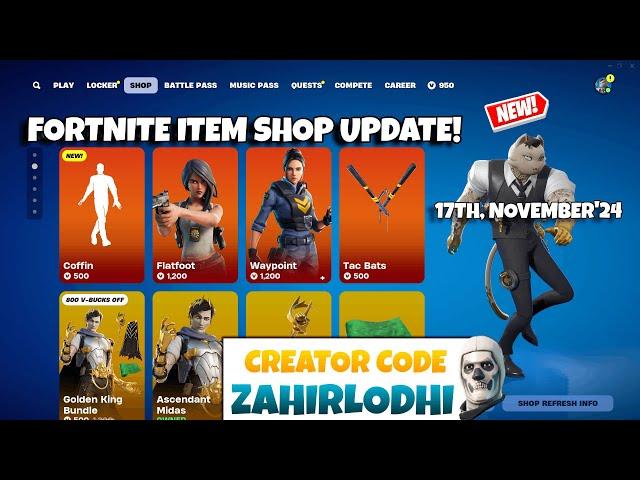 Fortnite Item Shop Update! [17th November, 2024] (CH2 Remix)