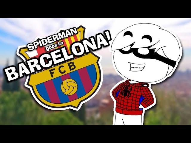 SPIDERMAN GOES TO BARCELONA!?  | itsDair in Barcelona Travel Vlog | Barcelona Spiderman Jersey