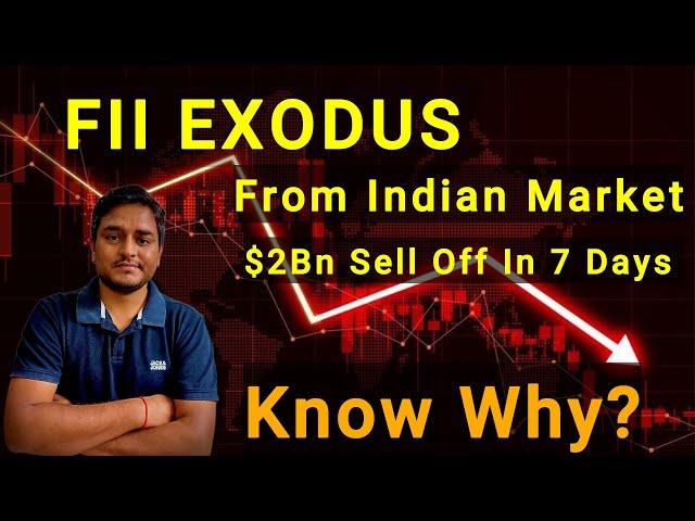 Indian Stock Market Crash 2025 – Why is the market falling? | What is causing FIIs' heavy selling?